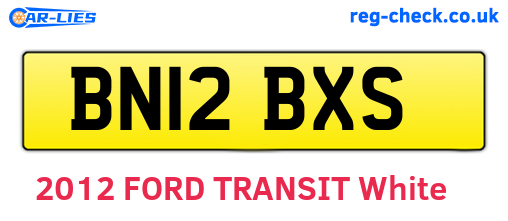BN12BXS are the vehicle registration plates.