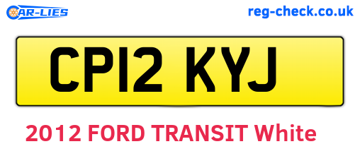 CP12KYJ are the vehicle registration plates.