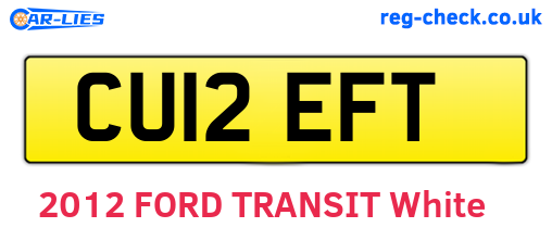 CU12EFT are the vehicle registration plates.