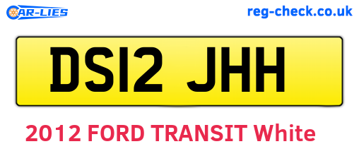 DS12JHH are the vehicle registration plates.