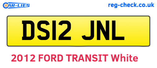 DS12JNL are the vehicle registration plates.