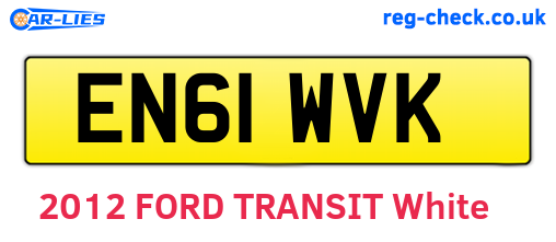 EN61WVK are the vehicle registration plates.