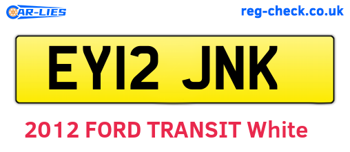 EY12JNK are the vehicle registration plates.