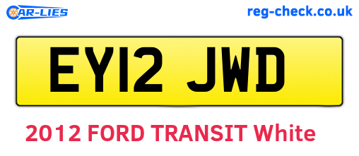 EY12JWD are the vehicle registration plates.