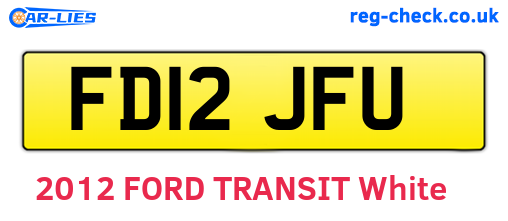 FD12JFU are the vehicle registration plates.