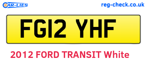FG12YHF are the vehicle registration plates.