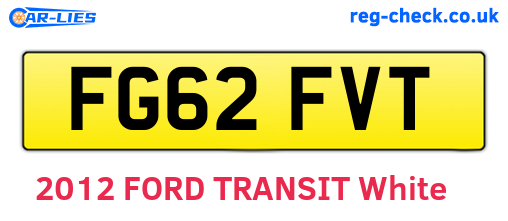 FG62FVT are the vehicle registration plates.