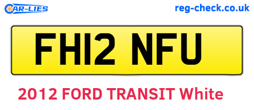FH12NFU are the vehicle registration plates.