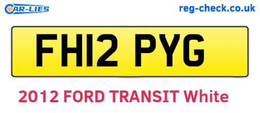 FH12PYG are the vehicle registration plates.