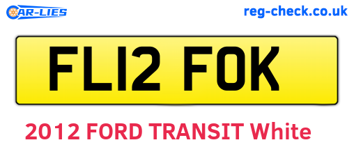 FL12FOK are the vehicle registration plates.