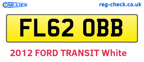 FL62OBB are the vehicle registration plates.