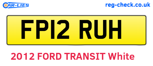 FP12RUH are the vehicle registration plates.