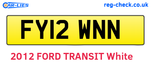 FY12WNN are the vehicle registration plates.