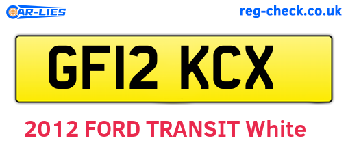 GF12KCX are the vehicle registration plates.