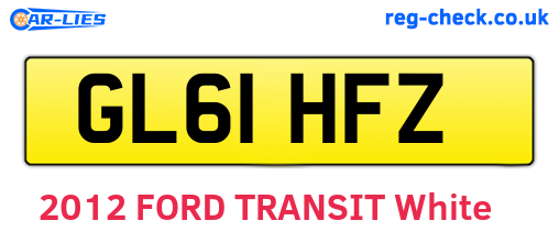 GL61HFZ are the vehicle registration plates.