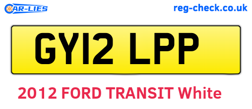GY12LPP are the vehicle registration plates.