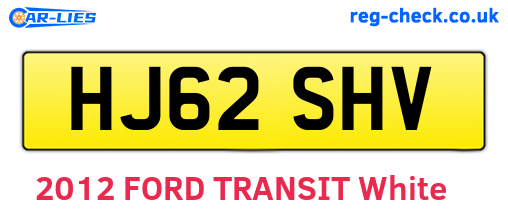 HJ62SHV are the vehicle registration plates.