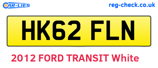 HK62FLN are the vehicle registration plates.