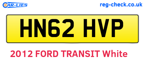 HN62HVP are the vehicle registration plates.