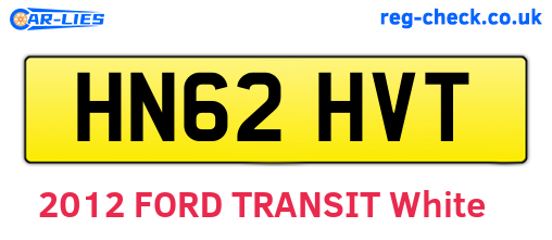 HN62HVT are the vehicle registration plates.