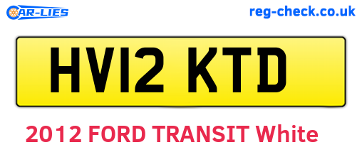 HV12KTD are the vehicle registration plates.