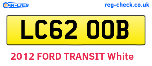 LC62OOB are the vehicle registration plates.