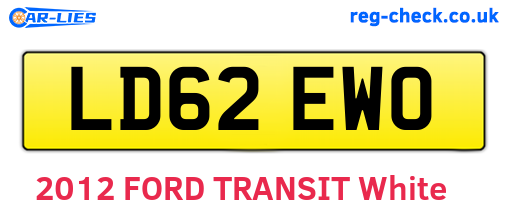 LD62EWO are the vehicle registration plates.