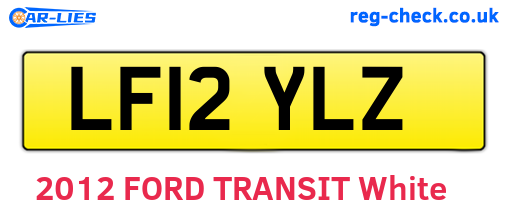 LF12YLZ are the vehicle registration plates.