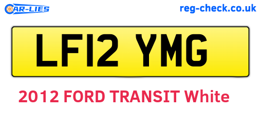 LF12YMG are the vehicle registration plates.
