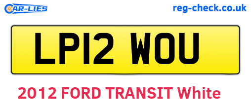 LP12WOU are the vehicle registration plates.