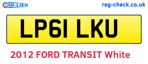 LP61LKU are the vehicle registration plates.