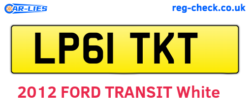 LP61TKT are the vehicle registration plates.