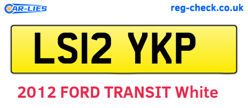 LS12YKP are the vehicle registration plates.