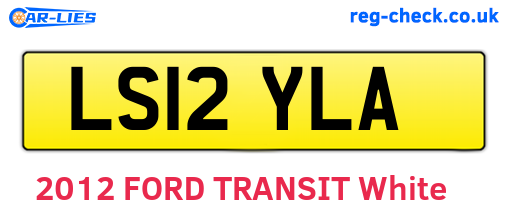 LS12YLA are the vehicle registration plates.