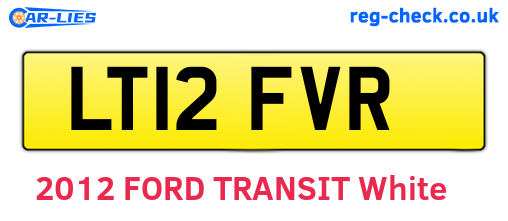 LT12FVR are the vehicle registration plates.