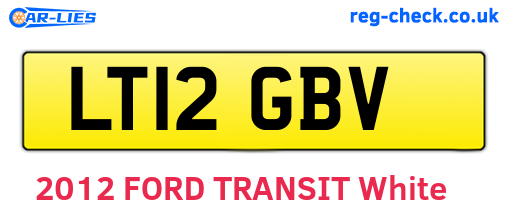 LT12GBV are the vehicle registration plates.