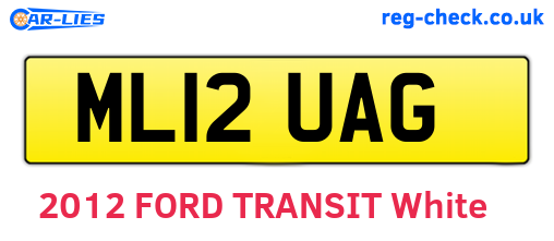 ML12UAG are the vehicle registration plates.