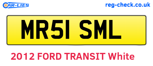 MR51SML are the vehicle registration plates.