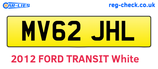 MV62JHL are the vehicle registration plates.