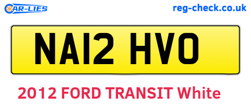 NA12HVO are the vehicle registration plates.