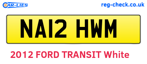 NA12HWM are the vehicle registration plates.