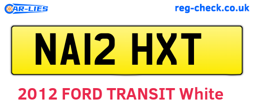 NA12HXT are the vehicle registration plates.