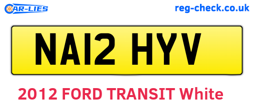 NA12HYV are the vehicle registration plates.