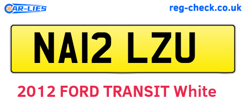 NA12LZU are the vehicle registration plates.