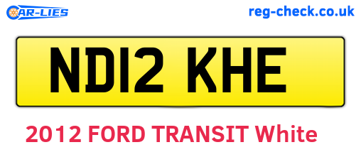 ND12KHE are the vehicle registration plates.