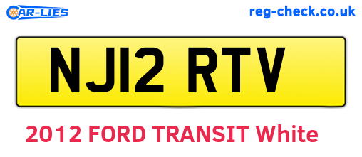 NJ12RTV are the vehicle registration plates.