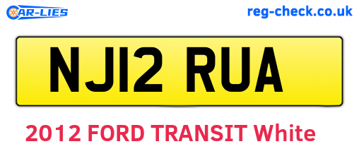 NJ12RUA are the vehicle registration plates.