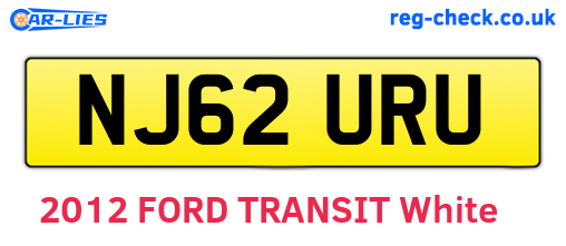 NJ62URU are the vehicle registration plates.