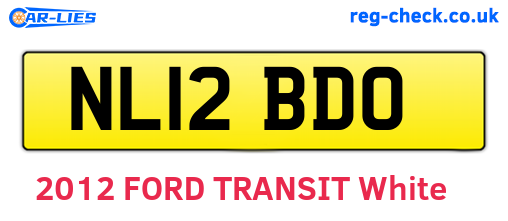 NL12BDO are the vehicle registration plates.