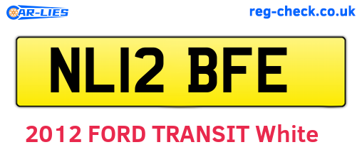 NL12BFE are the vehicle registration plates.